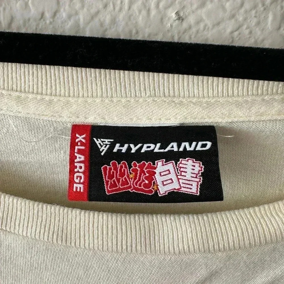 Hypland YuYu Hakusho Cream Short Sleeve Tee Size XL - Picture 2 of 3